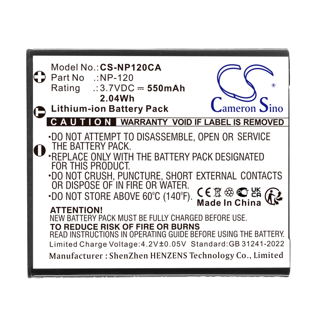Camera Battery Rollei CS-NP120CA