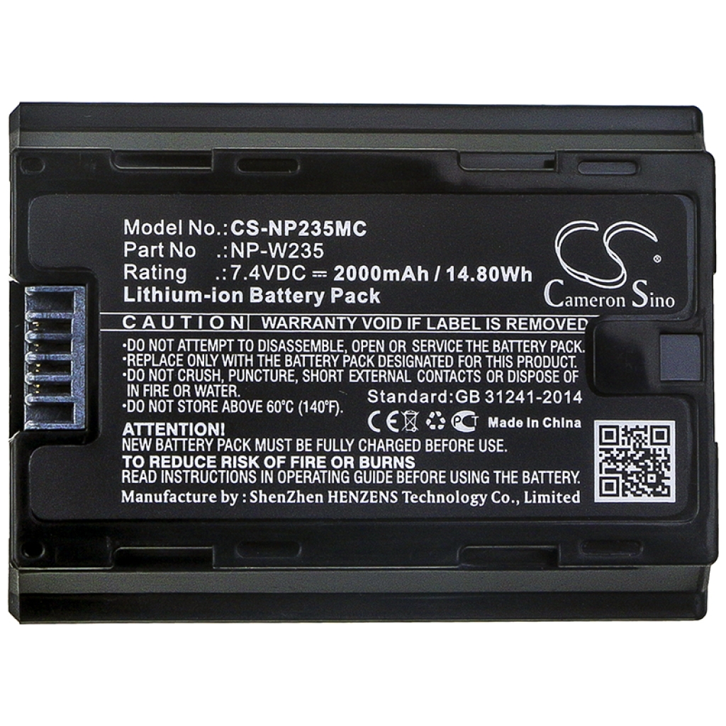 Batterijen Vervangt NP-W235