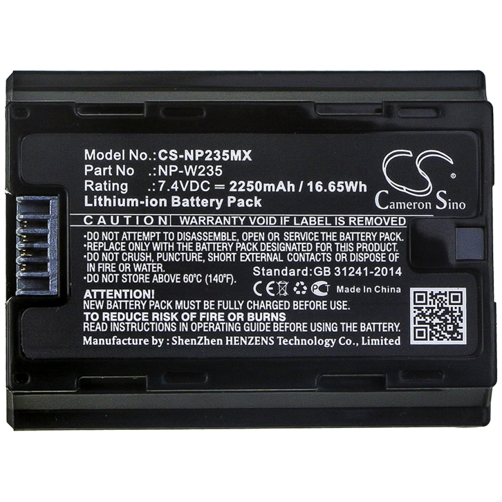 Batterijen Vervangt NP-W235