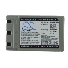 Compatibele batterijvervanging voor KONICA DR-LB4,NP-500,NP-600