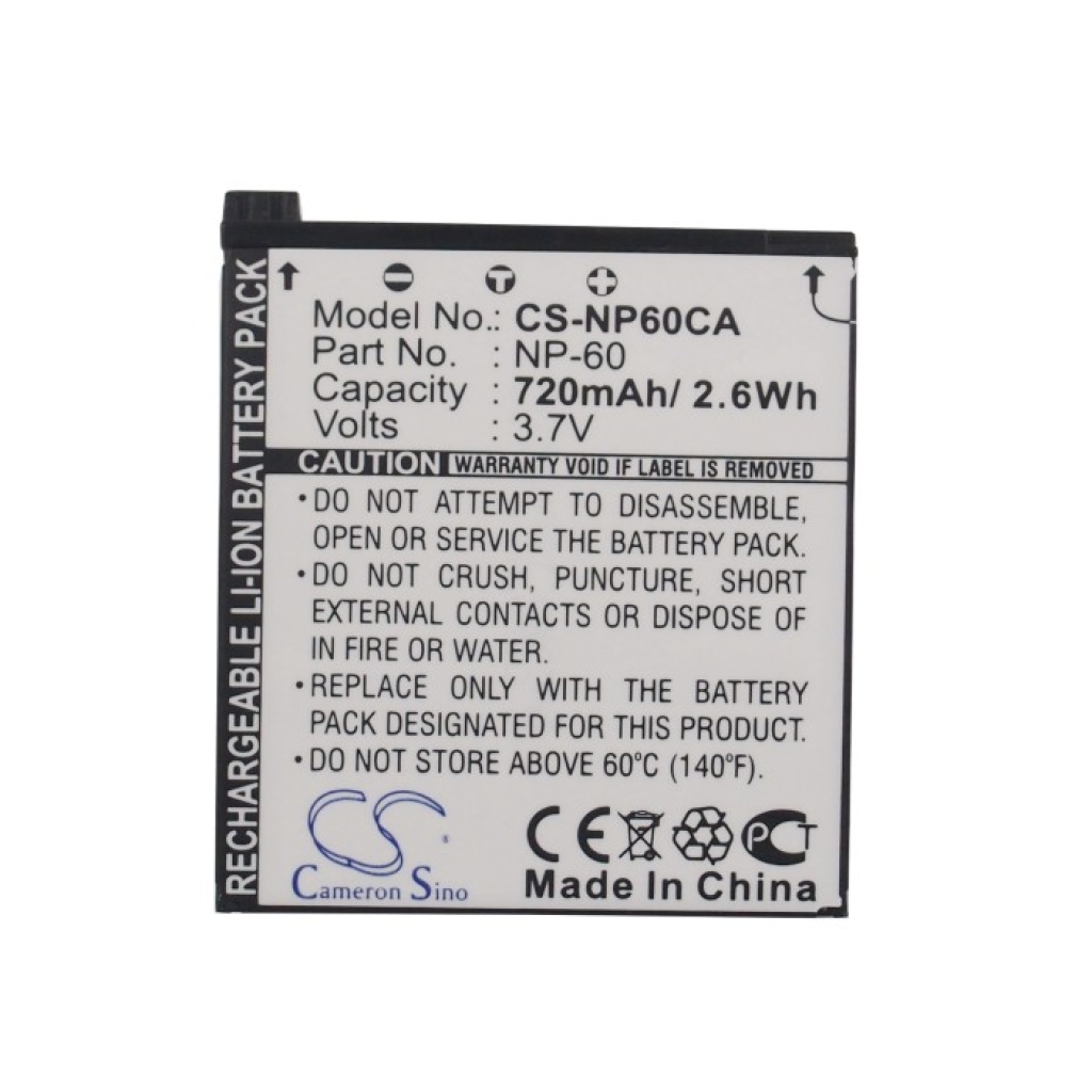 Batterij voor camera Sanyo CS-NP60CA