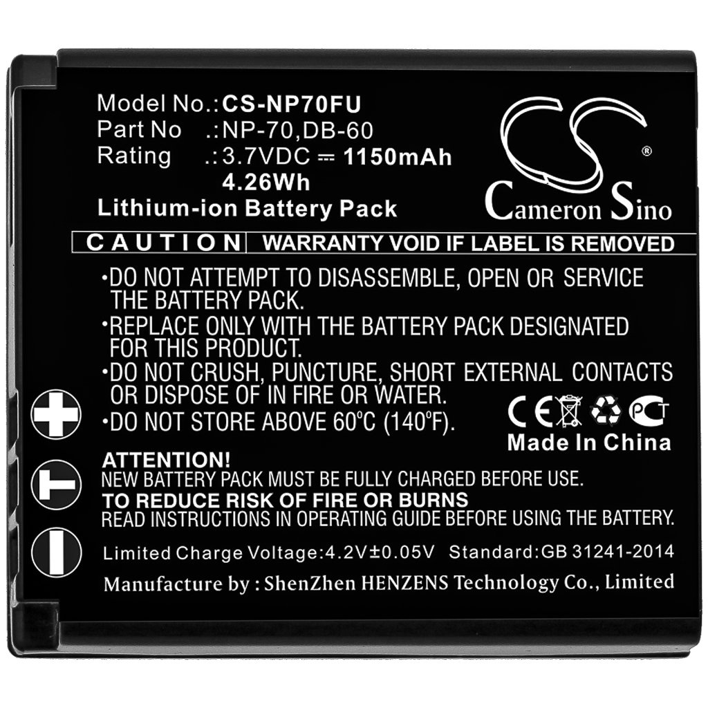 Battery Replaces CGA-S005A