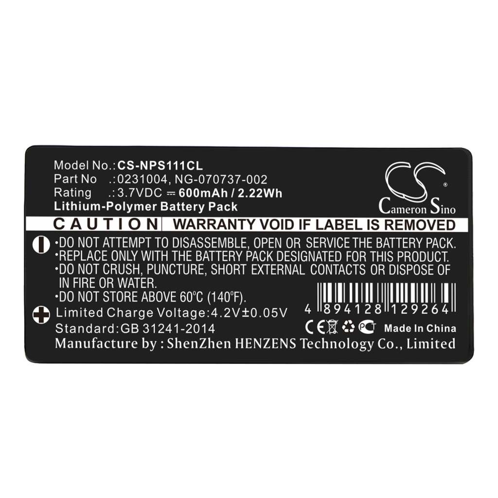Draadloze telefoon batterij NEC CS-NPS111CL