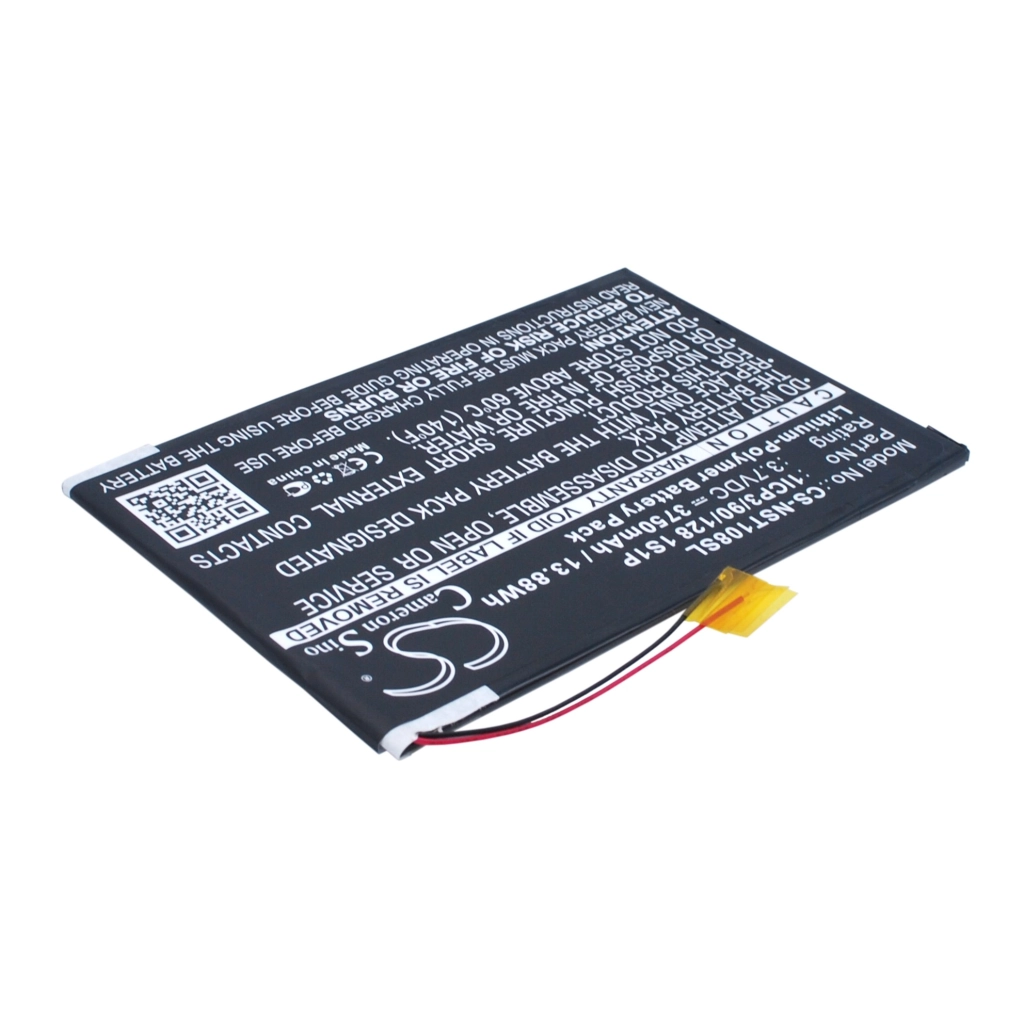 Compatibele batterijvervanging voor Nuvision 1ICP3/90/128 1S1P