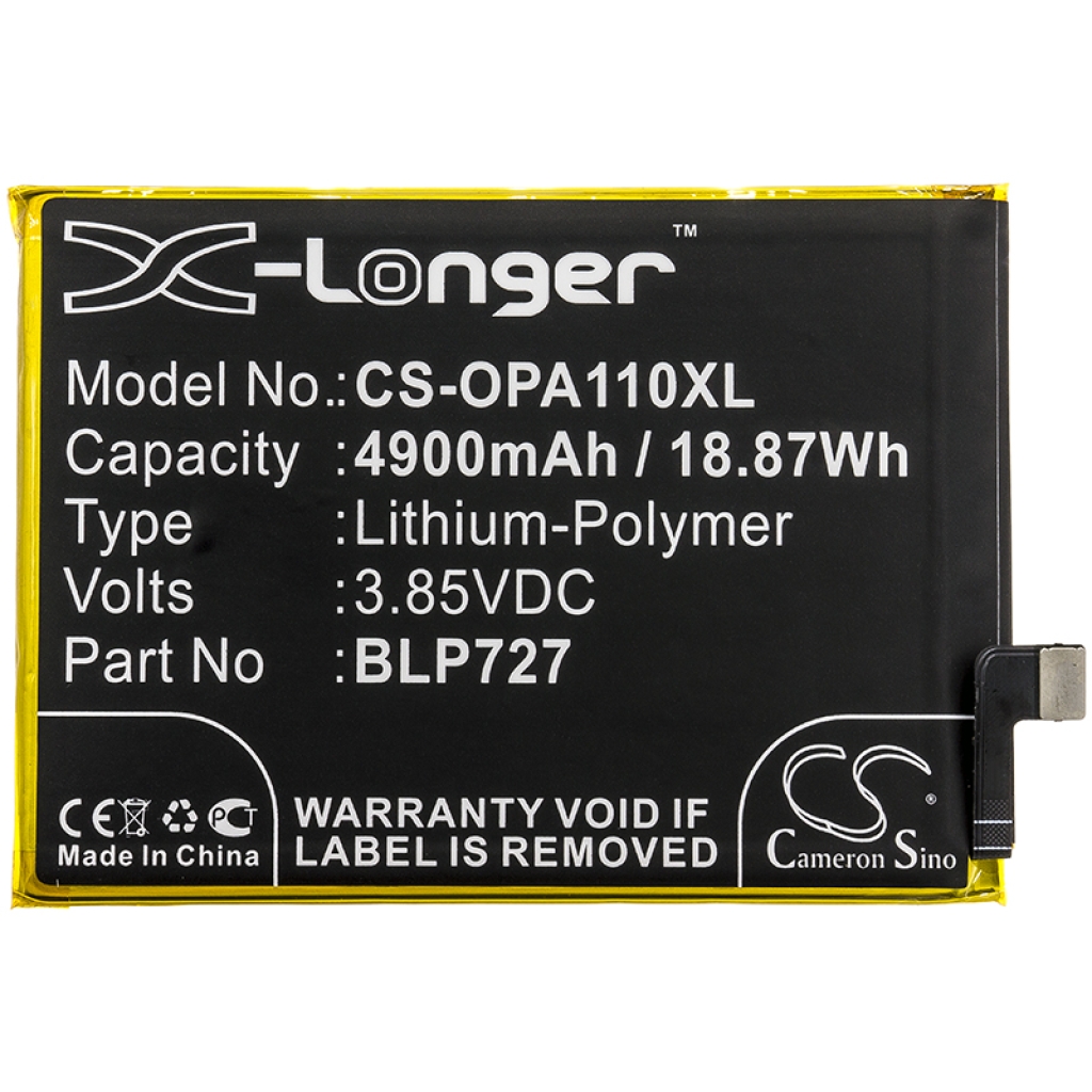 Compatibele batterijvervanging voor OPPO BLP727