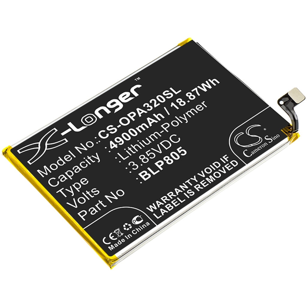 Compatibele batterijvervanging voor OPPO BLP805