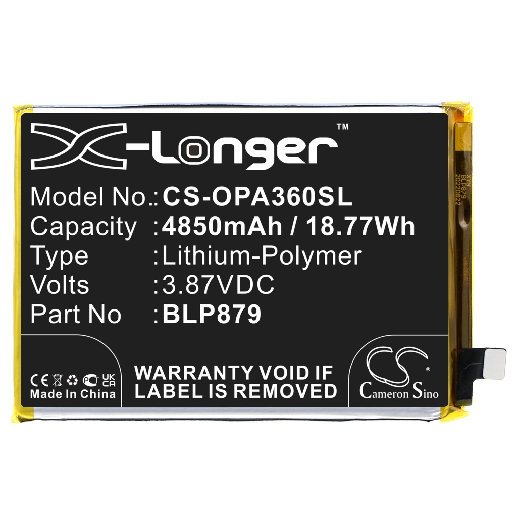 Compatibele batterijvervanging voor OPPO BLP879