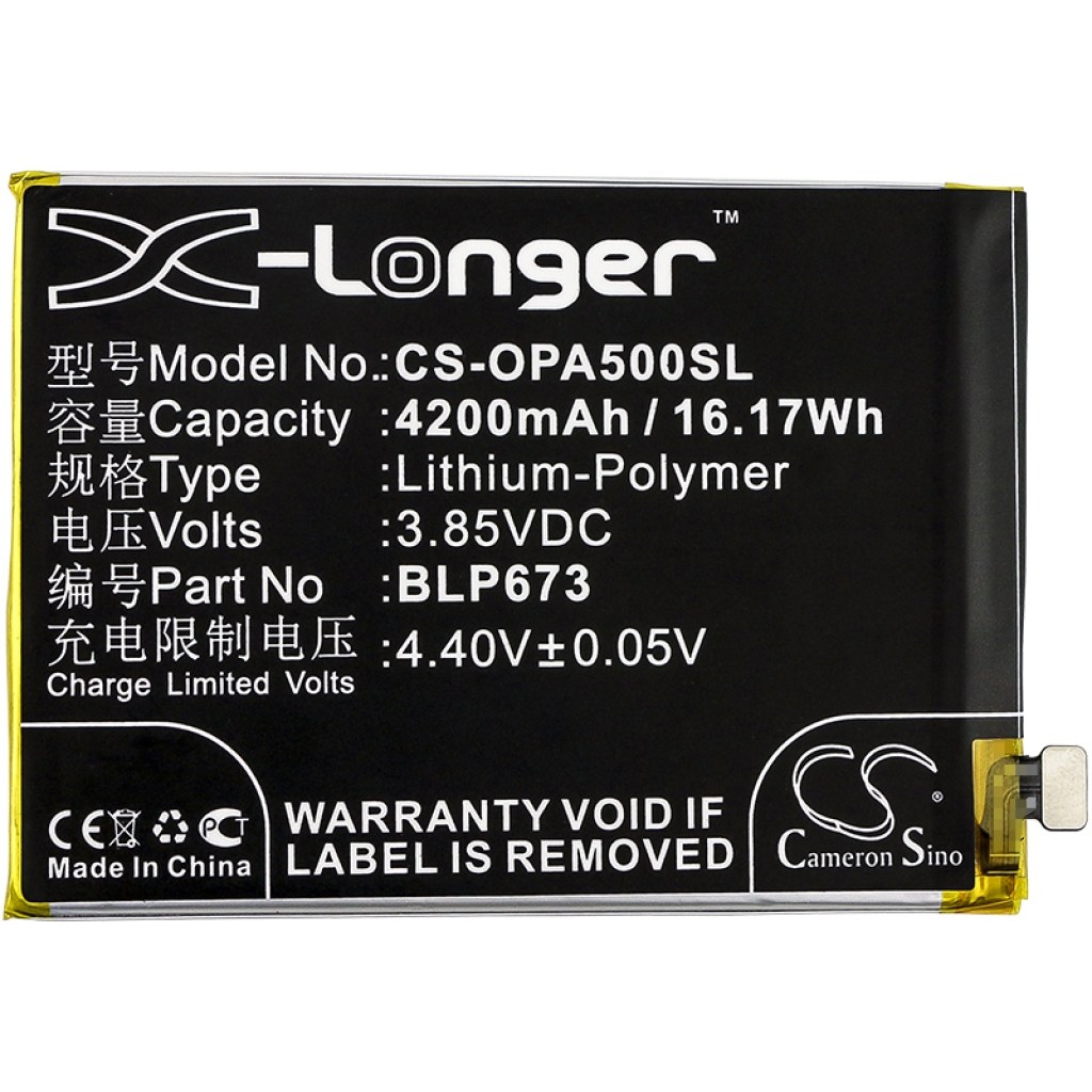 Compatibele batterijvervanging voor OPPO BLP673
