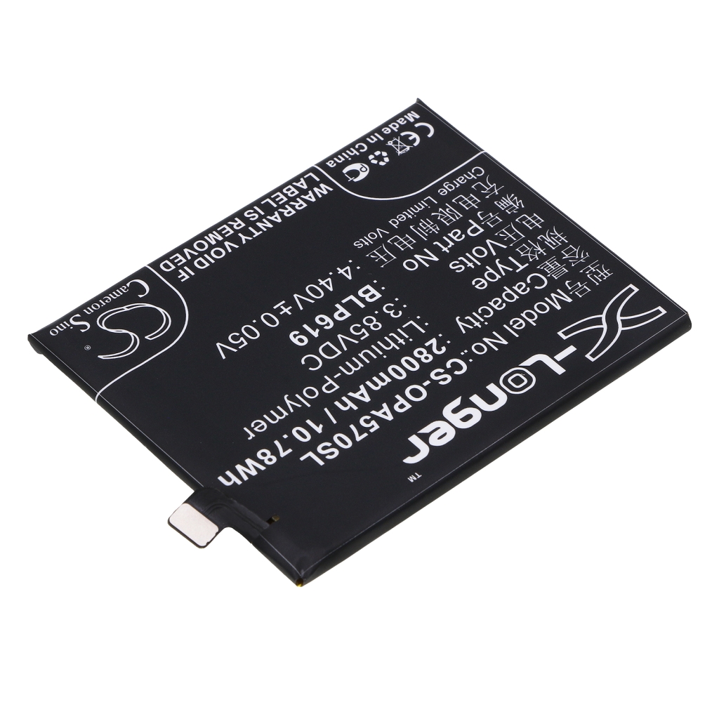 Compatibele batterijvervanging voor OPPO BLP619