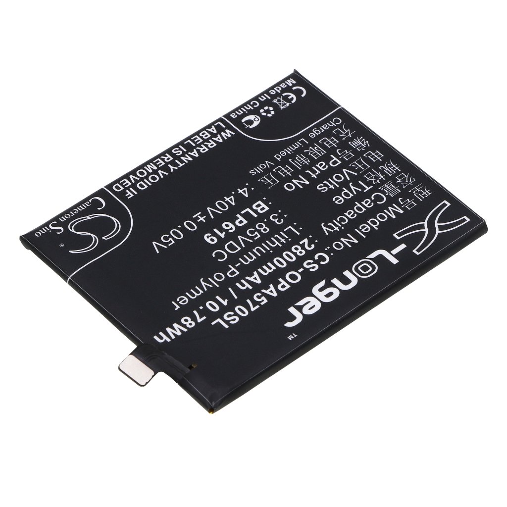 Compatible battery replacement for OPPO BLP619