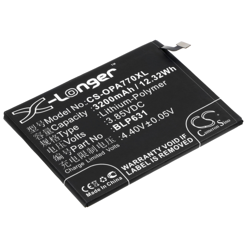 Compatibele batterijvervanging voor OPPO BLP631