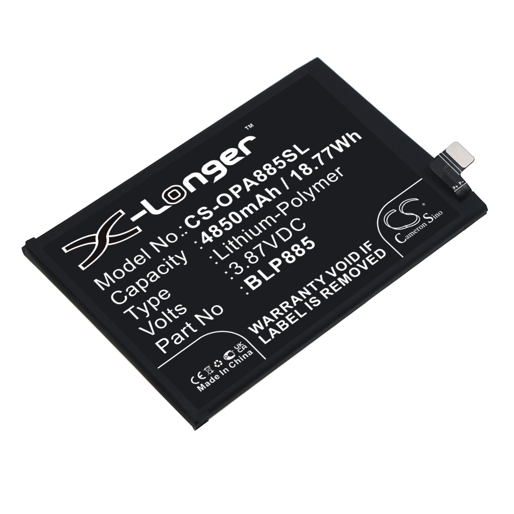 Compatibele batterijvervanging voor OPPO BLP885