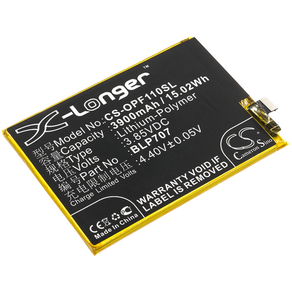 Compatibele batterijvervanging voor OPPO BLP707