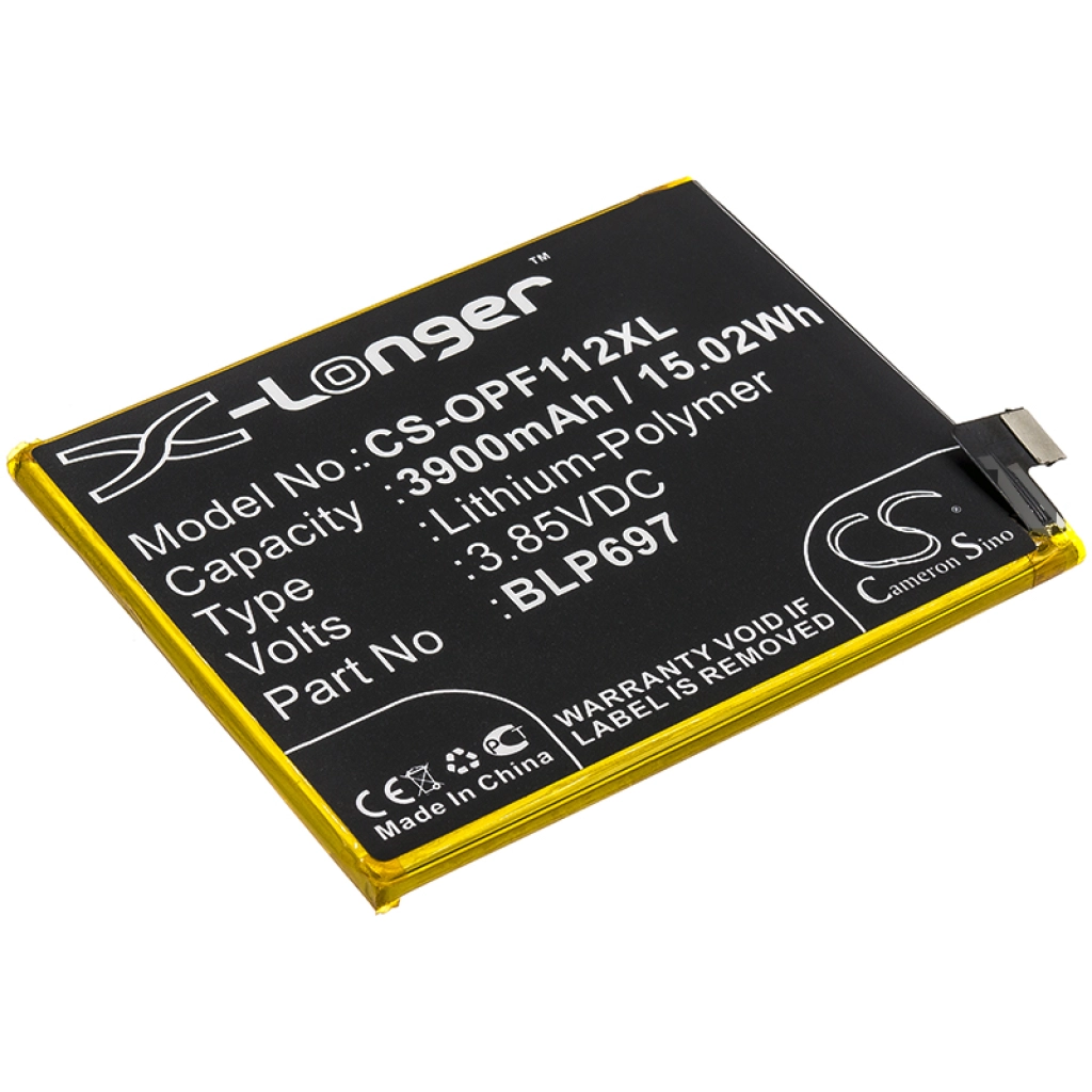 Compatibele batterijvervanging voor OPPO BLP697