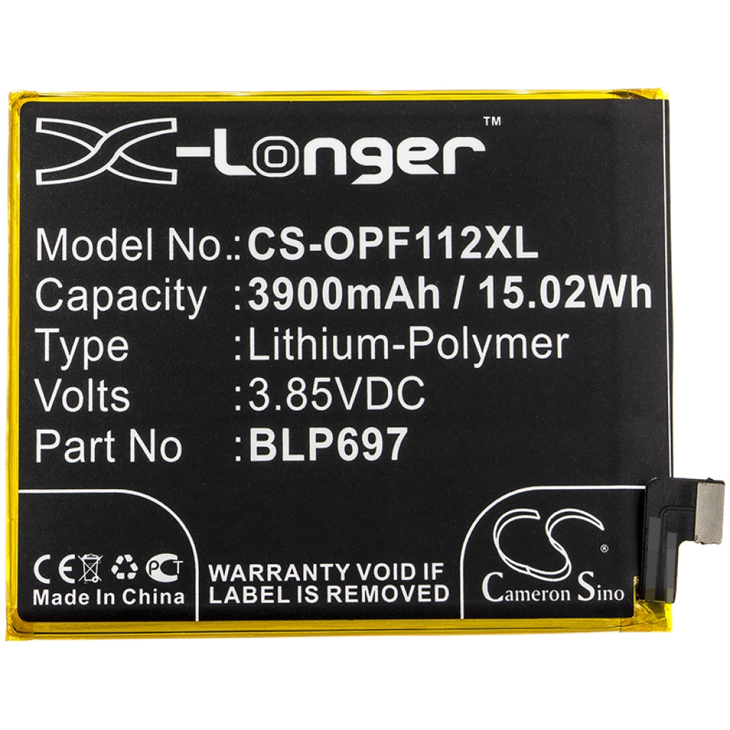 Compatibele batterijvervanging voor OPPO BLP697