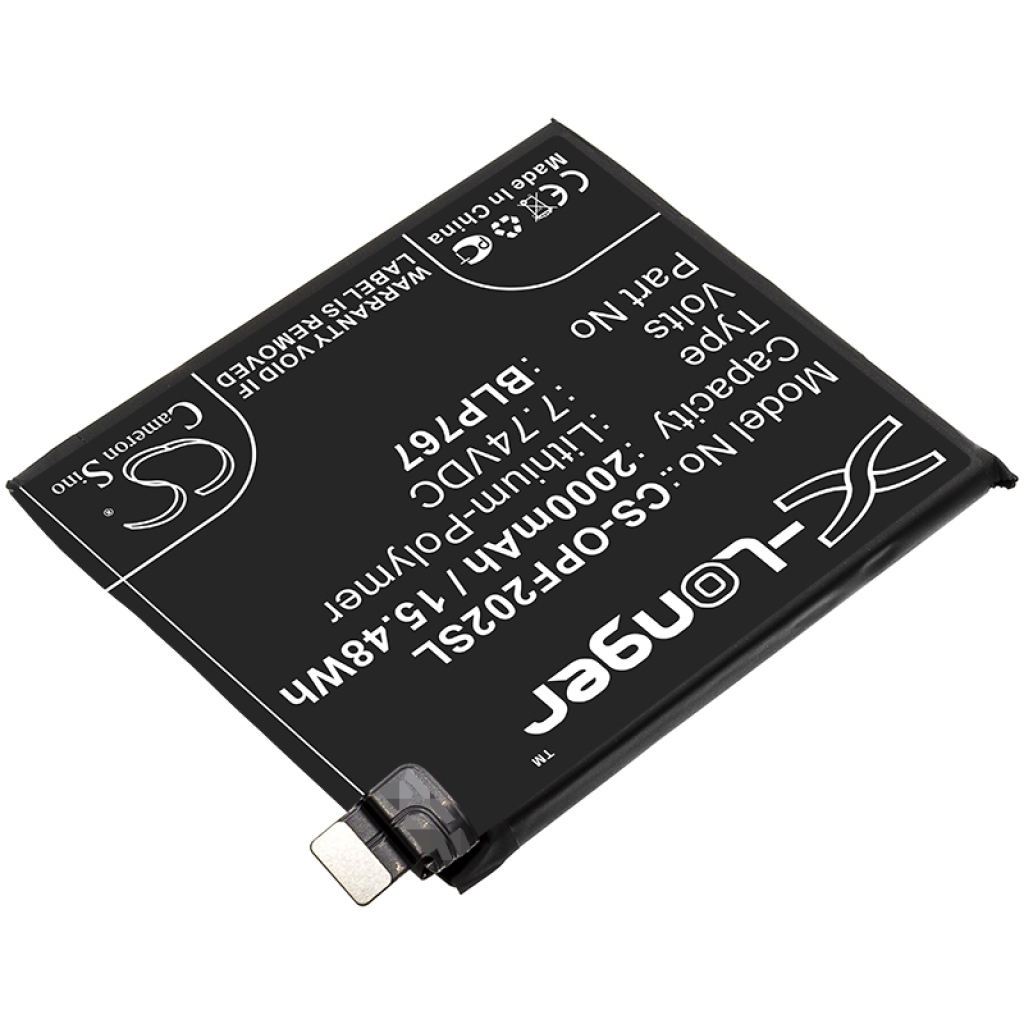 Compatibele batterijvervanging voor OPPO BLP767