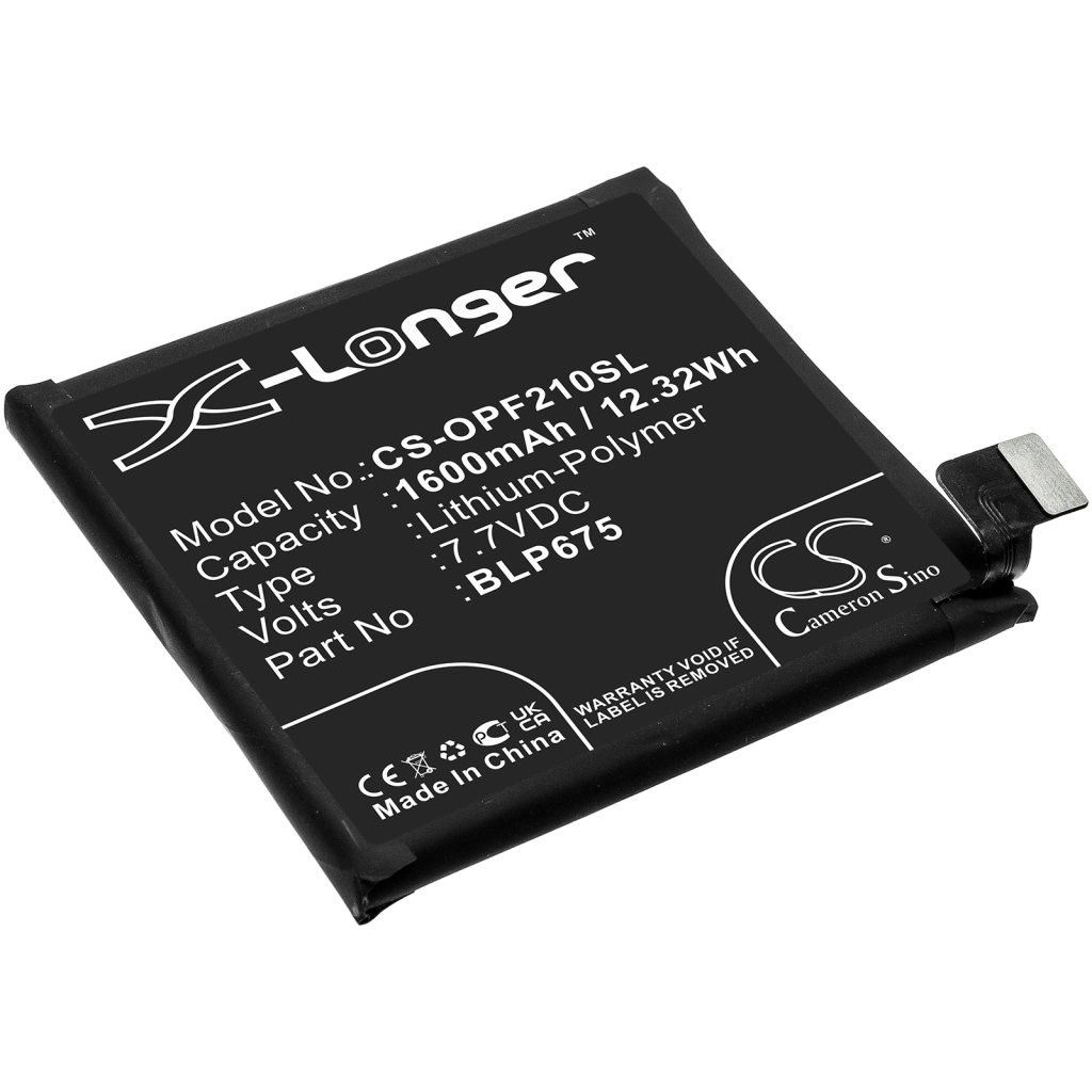 Compatibele batterijvervanging voor OPPO BLP675