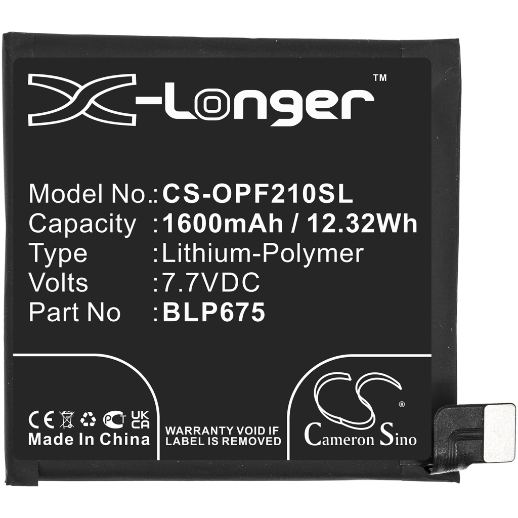 Compatibele batterijvervanging voor OPPO BLP675