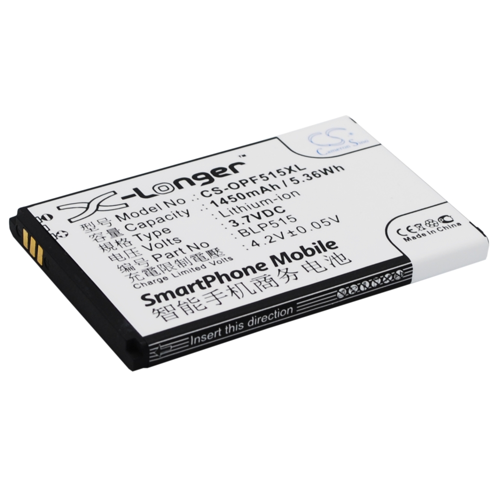 Compatibele batterijvervanging voor OPPO BLP515
