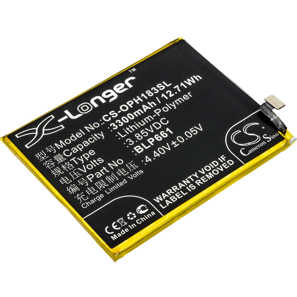 Compatibele batterijvervanging voor OPPO BLP661