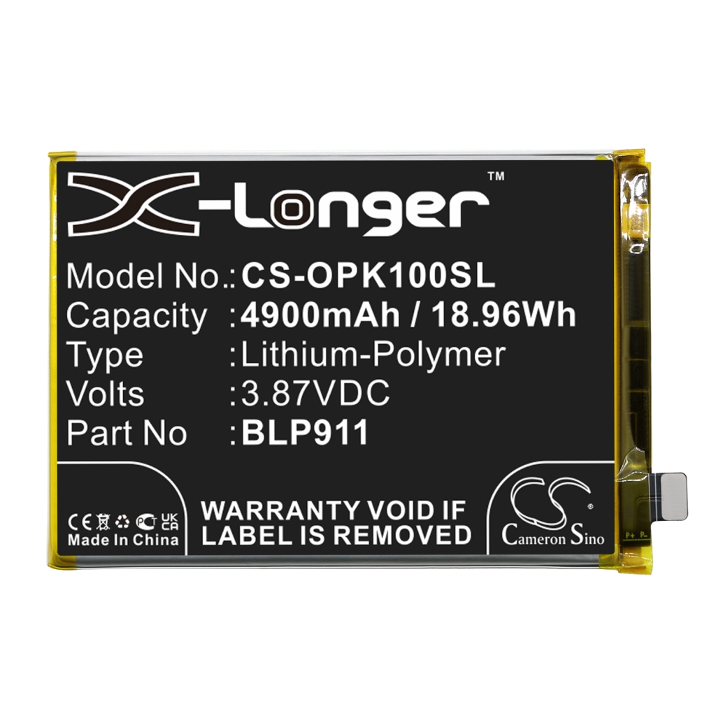 Compatibele batterijvervanging voor OPPO BLP911