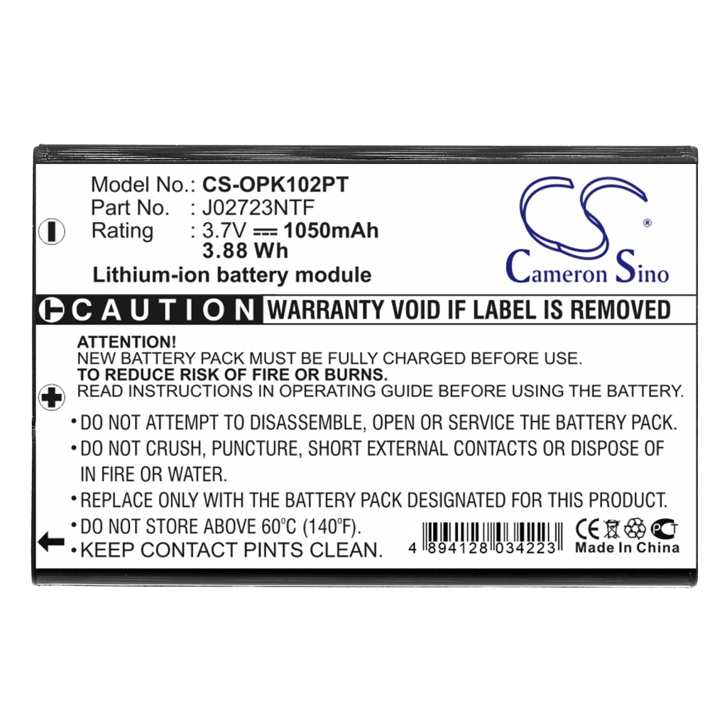 BarCode, Scanner Battery Denso CS-OPK102PT