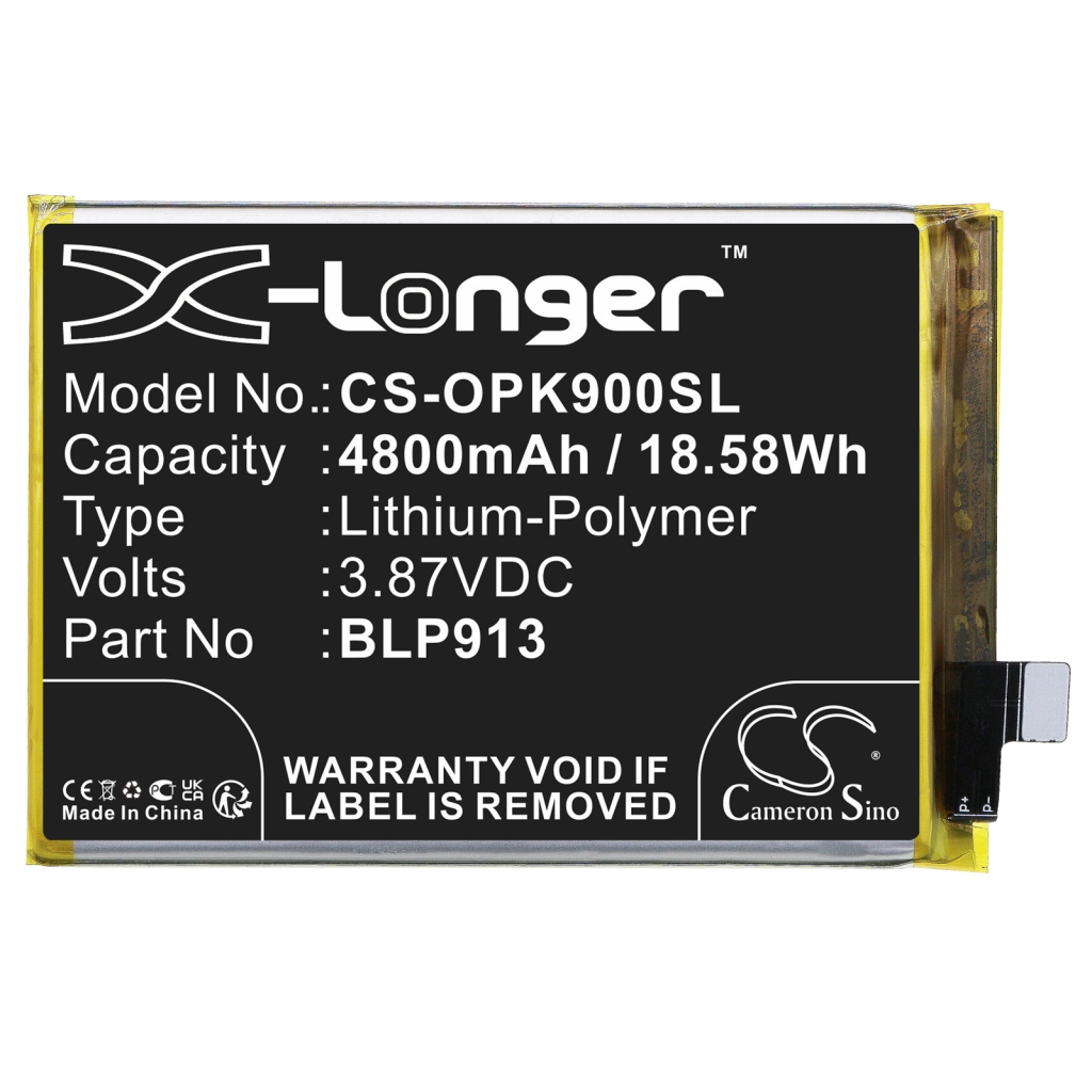 Compatibele batterijvervanging voor OPPO BLP913