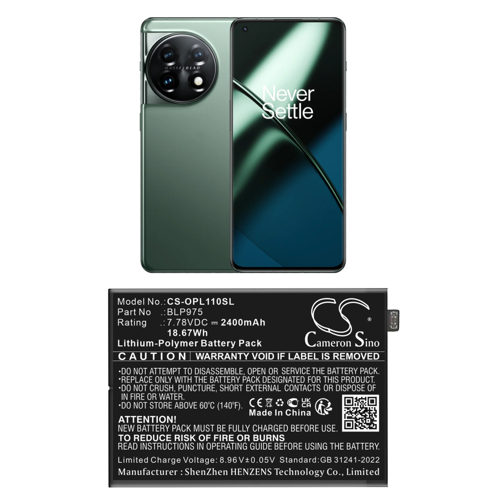 Batterij voor mobiele telefoon Oneplus CS-OPL110SL