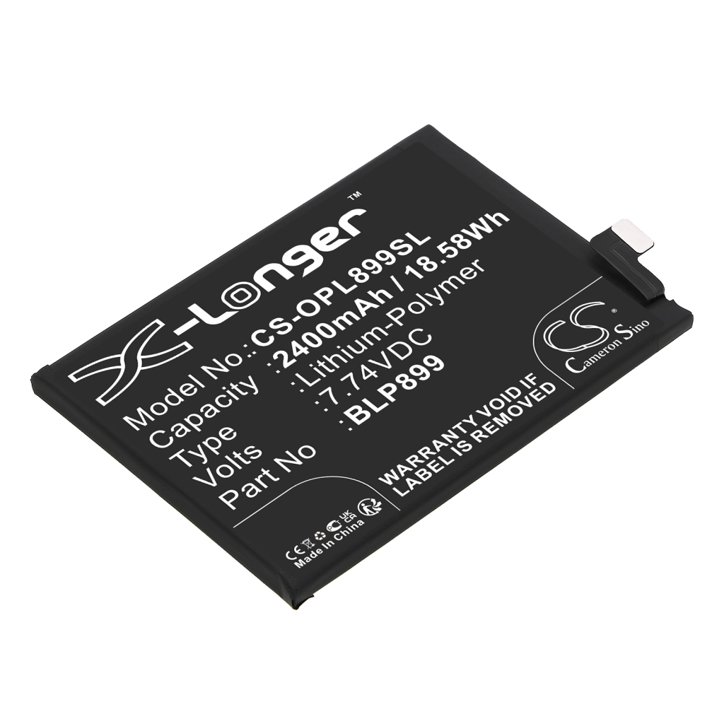 Compatibele batterijvervanging voor Oneplus BLP899