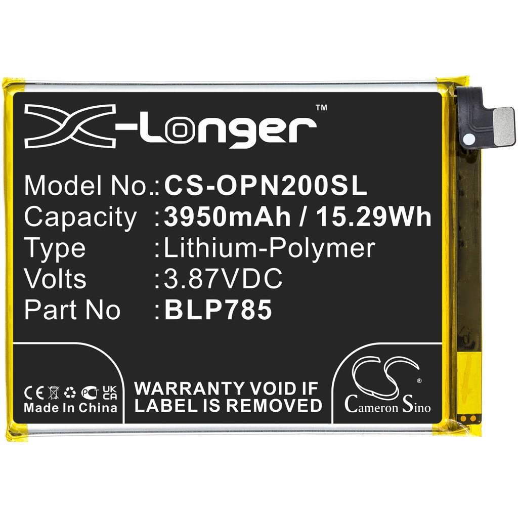 Compatibele batterijvervanging voor Oneplus BLP785