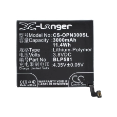 Compatibele batterijvervanging voor OPPO BLP581