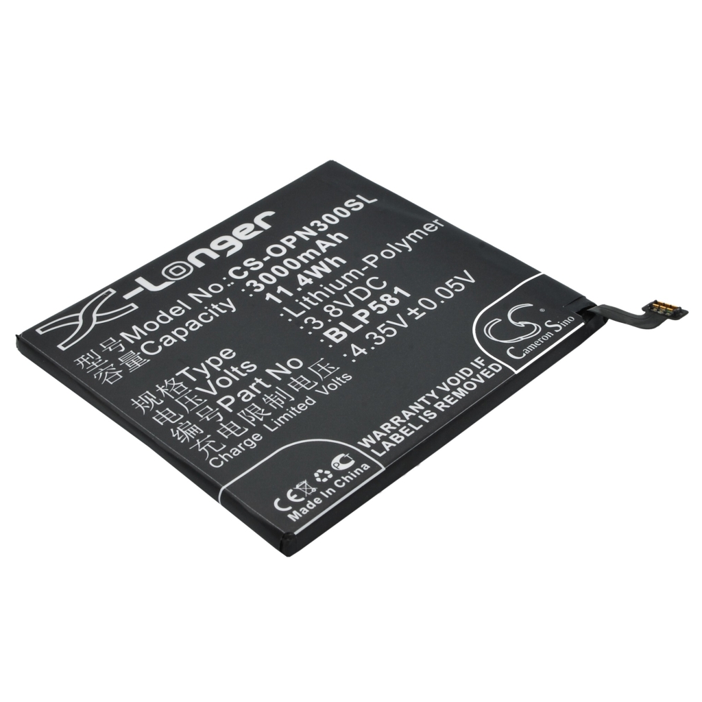 Compatibele batterijvervanging voor OPPO BLP581