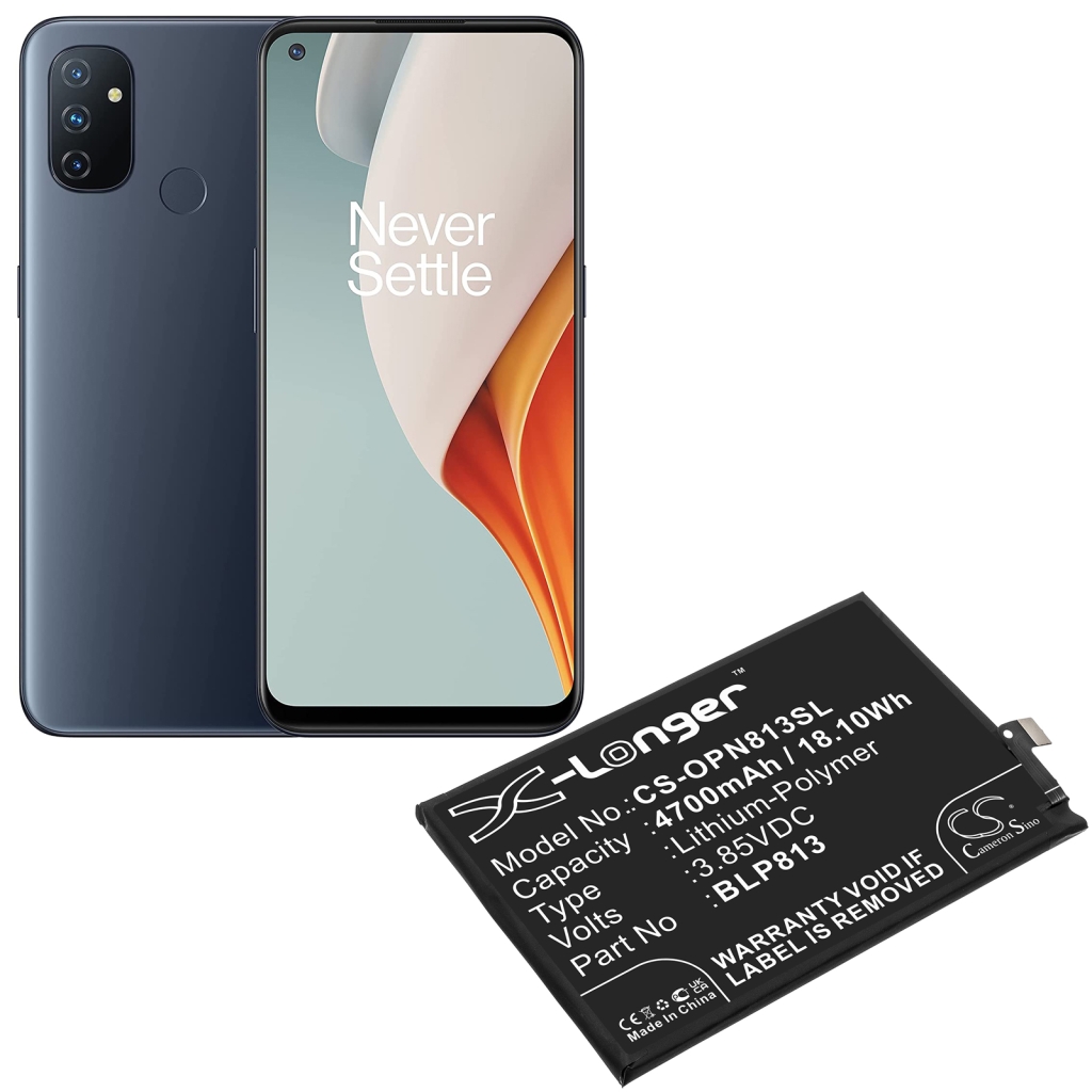 Compatibele batterijvervanging voor Oneplus BLP813