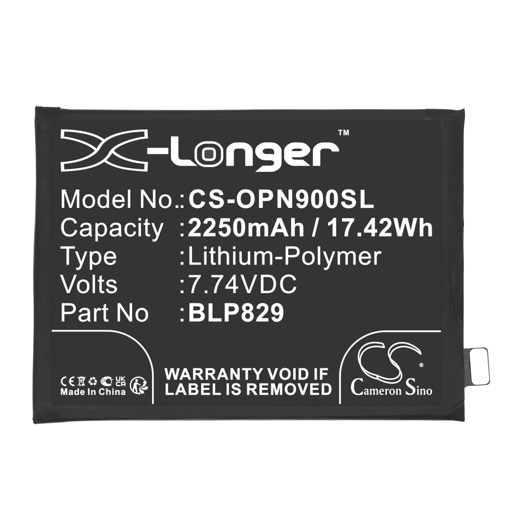 Compatibele batterijvervanging voor Oneplus BLP829