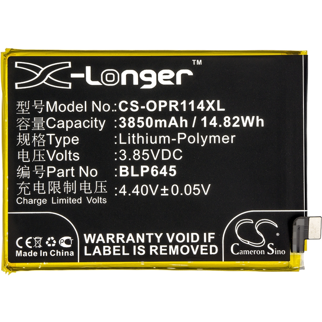Battery compatible with OPPO CS-OPR114XL