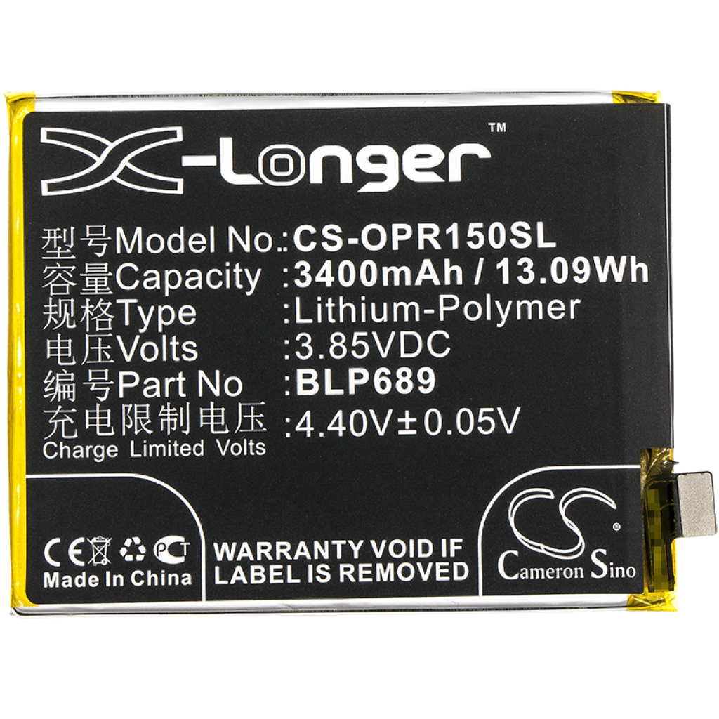 Compatibele batterijvervanging voor OPPO BLP689