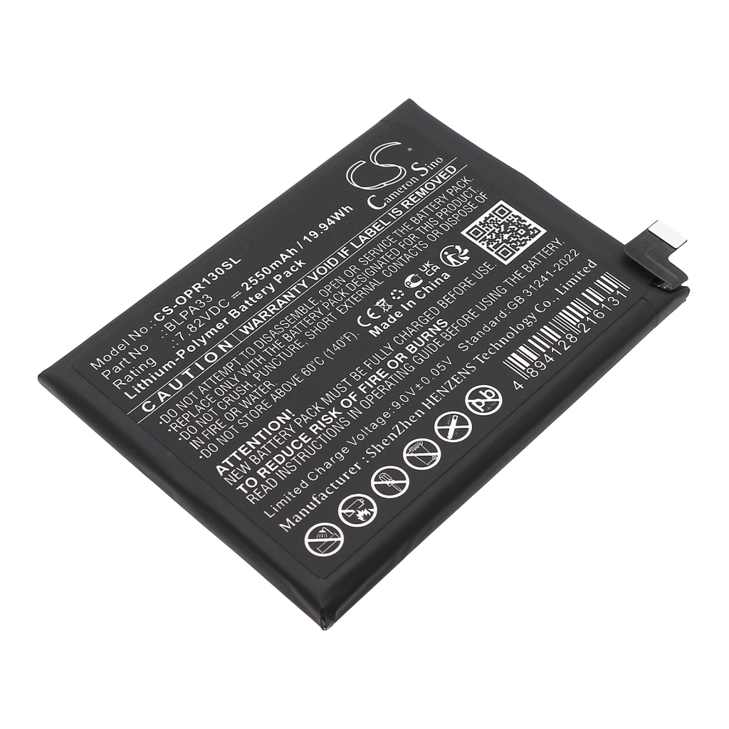 Compatible battery replacement for Oneplus BLPA33