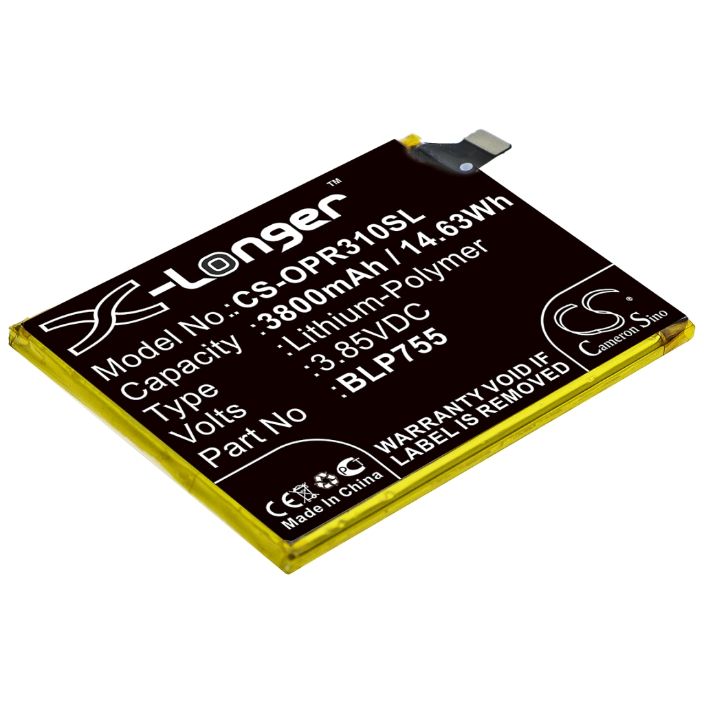Compatibele batterijvervanging voor OPPO BLP755