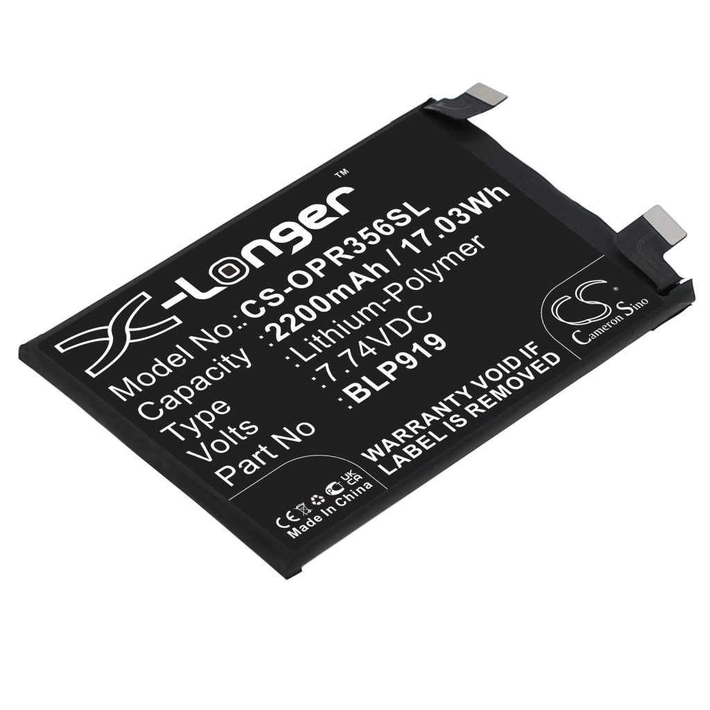 Compatibele batterijvervanging voor OPPO BLP919