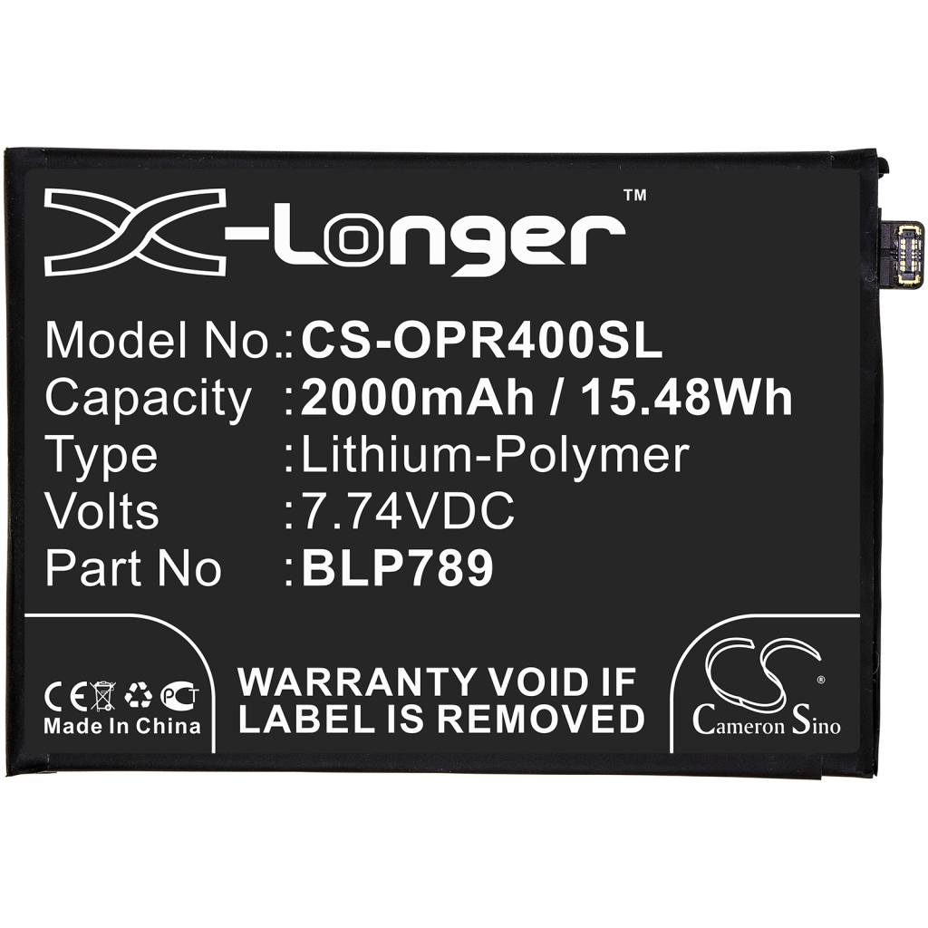 Compatibele batterijvervanging voor OPPO BLP789