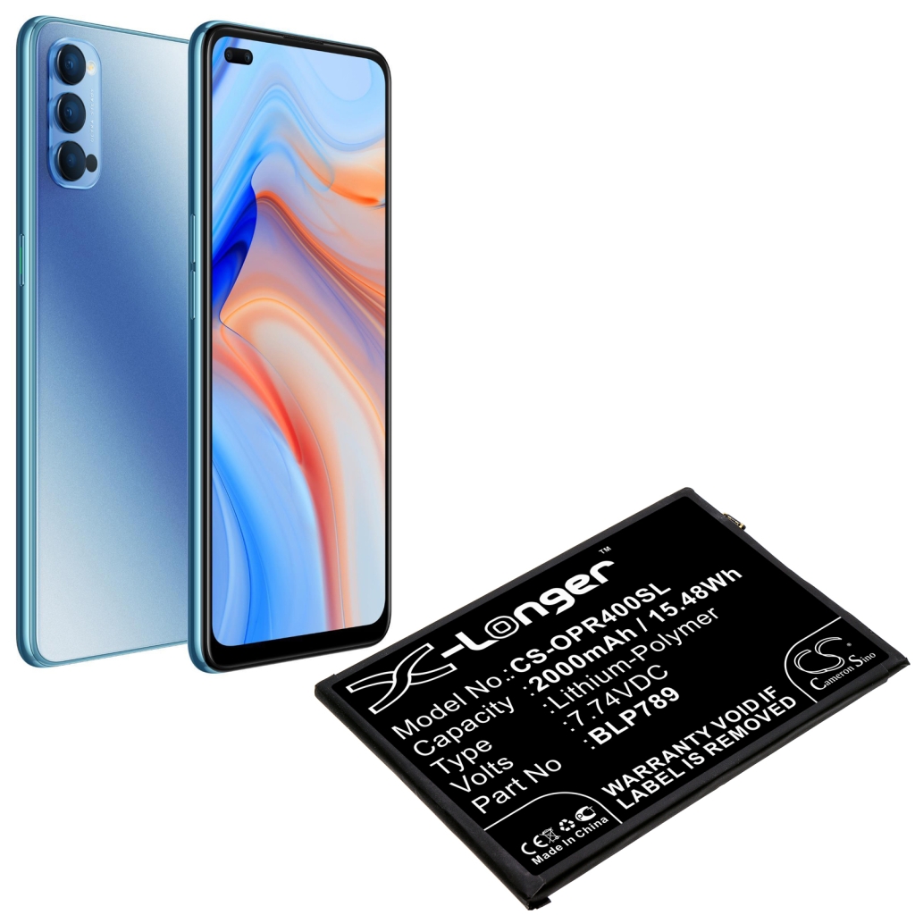 Compatibele batterijvervanging voor OPPO BLP789
