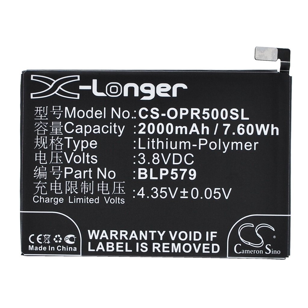 Compatibele batterijvervanging voor OPPO BLP579