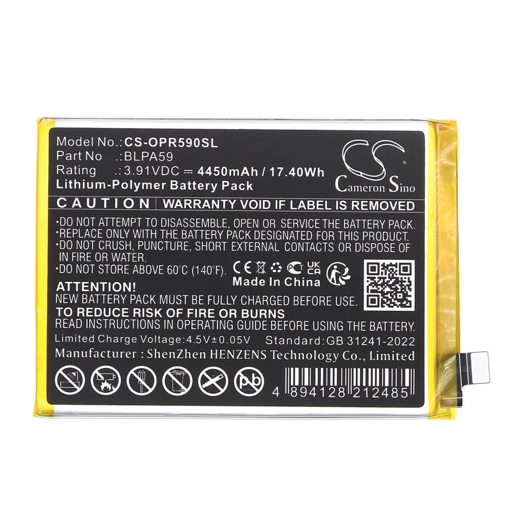 Batterij voor mobiele telefoon OPPO CS-OPR590SL