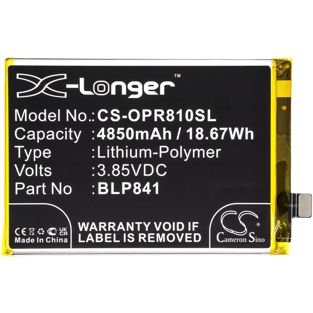 Compatibele batterijvervanging voor OPPO BLP841