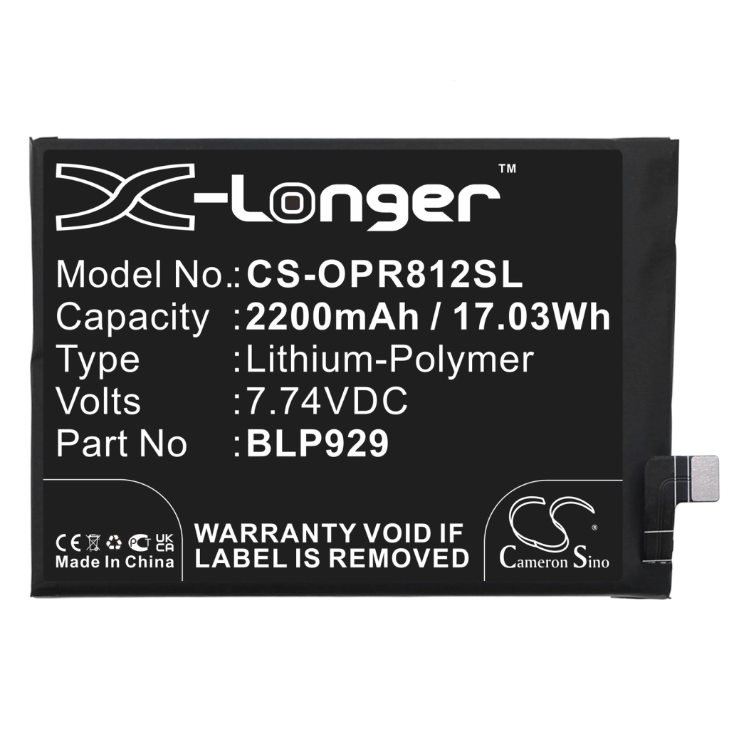 Batterij voor mobiele telefoon OPPO CS-OPR812SL