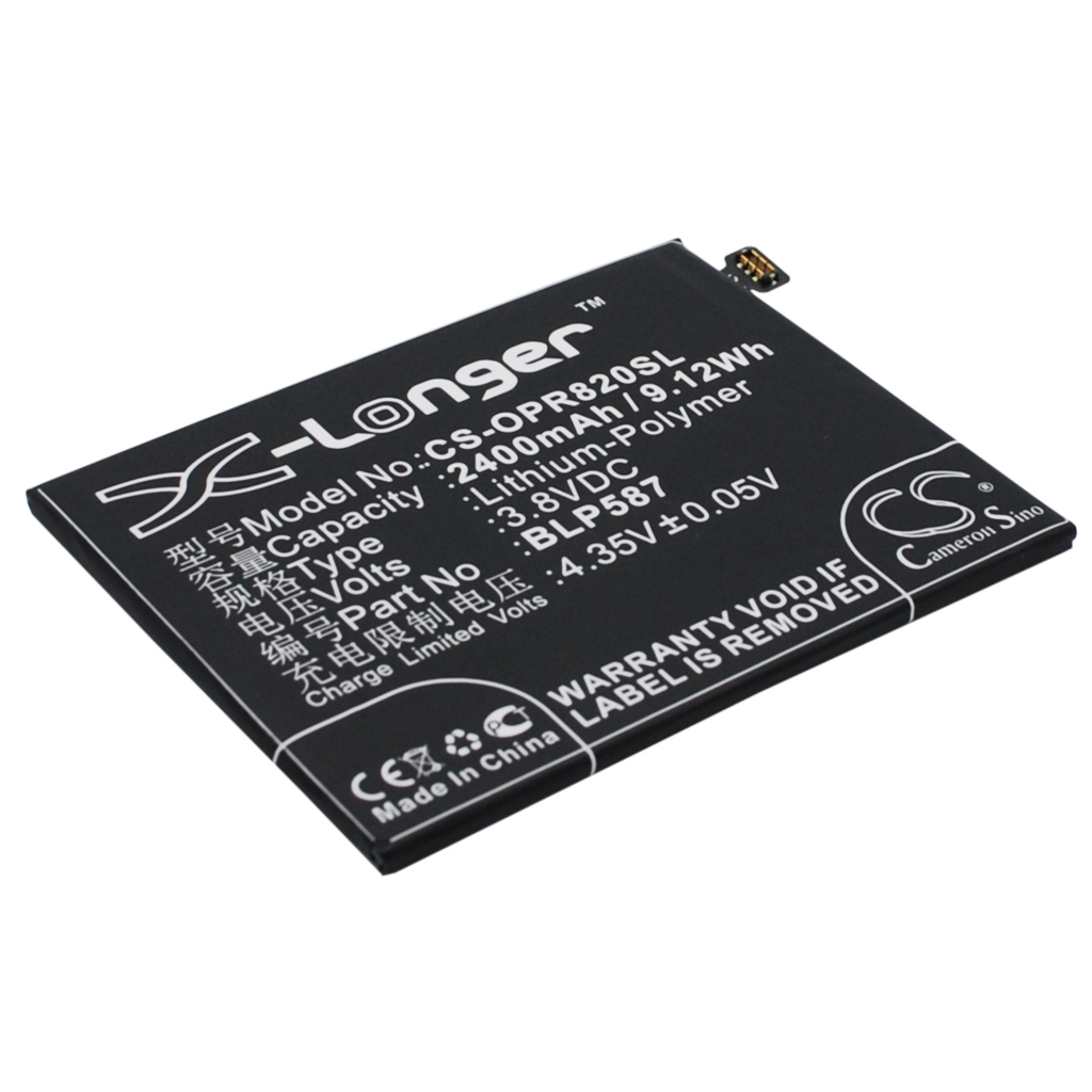 Compatibele batterijvervanging voor OPPO BLP587