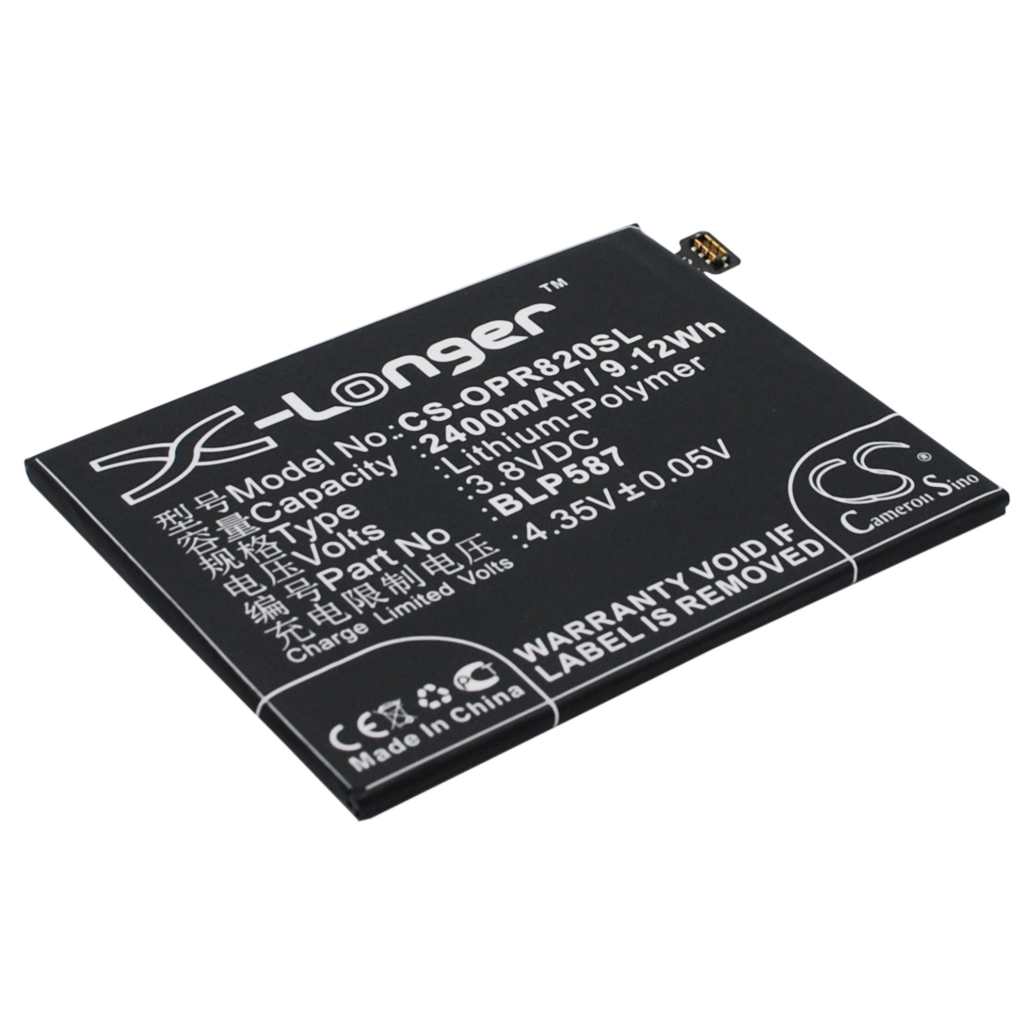 Compatibele batterijvervanging voor OPPO BLP587