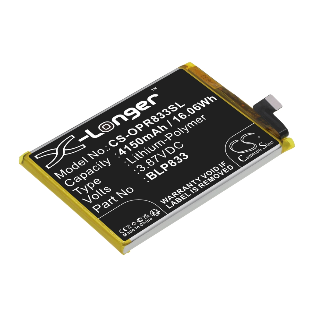 Compatibele batterijvervanging voor OPPO BLP833