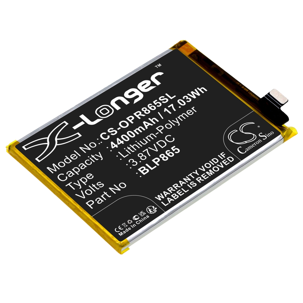 Compatibele batterijvervanging voor OPPO BLP865