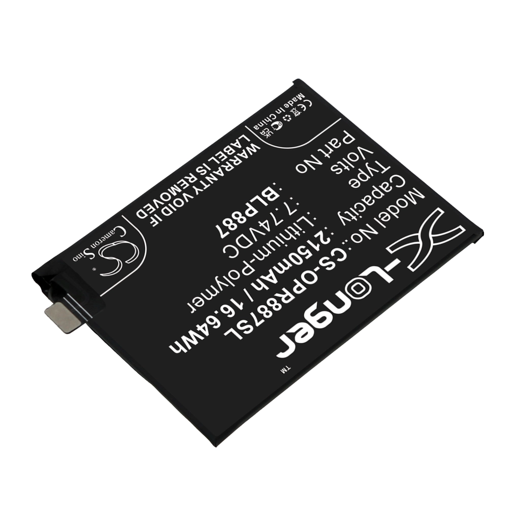 Compatibele batterijvervanging voor OPPO BLP887